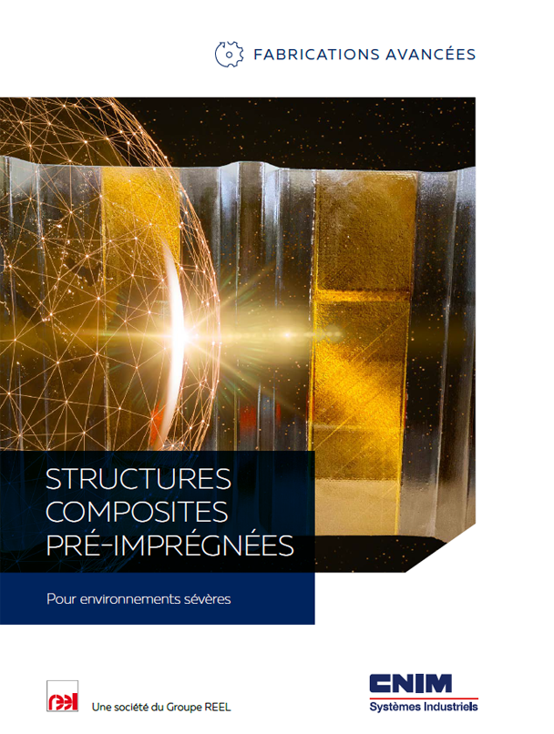 "couverture du flyer Structures composites pré-imprégnées de CNIM Systèmes Industriels" 