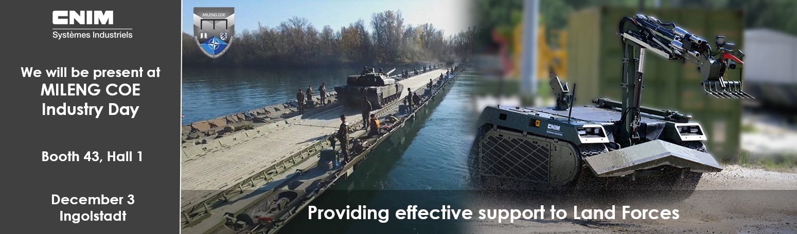 CNIM Systèmes Industriels will be exhibiting at Mileng 2025